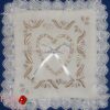 Gyűrűpárna Szíves modern - 25x25 cm - arany