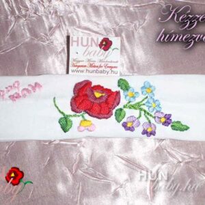 Hagyományőrző HAJPÁNT - kézzel hímzett magyaros kalocsai mintával - Katalinka