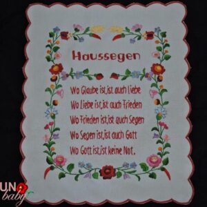 Házi áldás németül Haussegen 43x33 cm