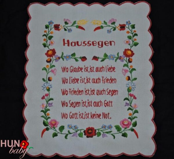Házi áldás németül Haussegen 43x33 cm