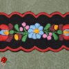 Könyvjelző matyó fekete 19x6 cm