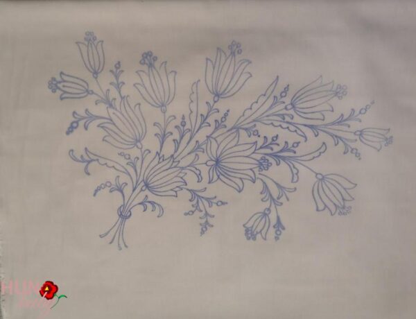 Párna előnyomott tulipános drapp 58x45 cm