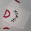 Piros szegélyes patentos PÓLÓ - Babóca