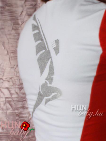Szexi Piros betétes NŐI RUHA - hostess ruha - S-M méret - Lellécske