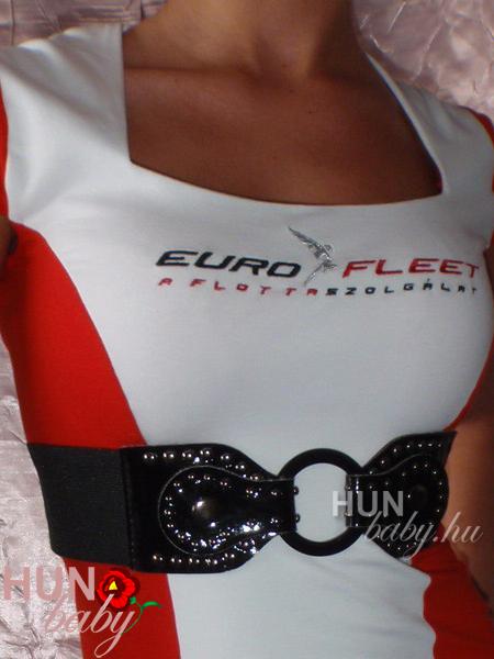 Szexi Piros betétes NŐI RUHA - hostess ruha - S-M méret - Lellécske