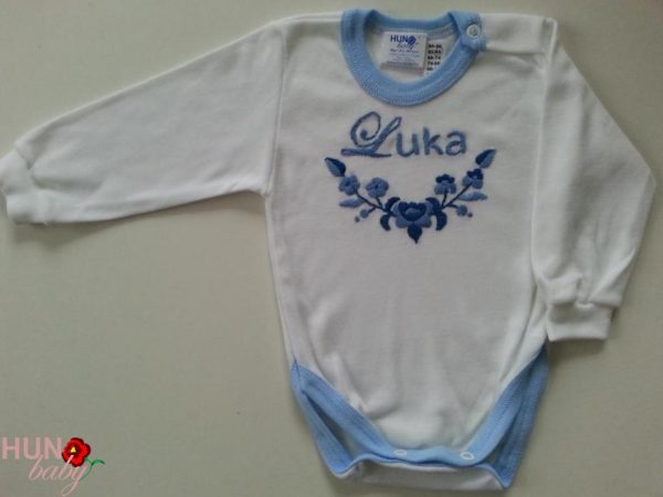 Hosszú ujjas body kalocsai mintás - András