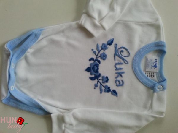 Hosszú ujjas body kalocsai mintás - András