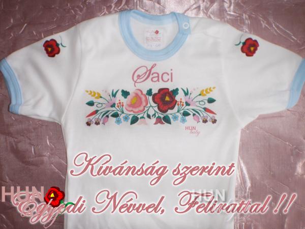 Body rövid ujjas - névvel magyar mintával hímezve - Janus