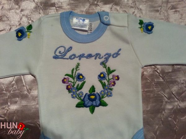 Hosszú ujjas body kalocsai mintás - "Lori" Hosszú ujjas body kalocsai mintás - "Lori"
