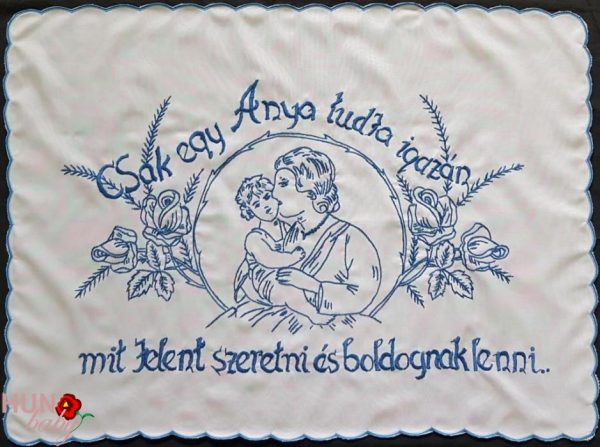 Csak egy anya tudja előnyomott falvédő szegett 82x52cm