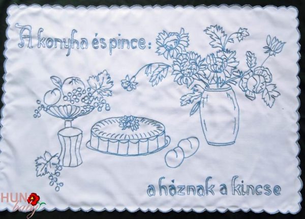 Előnyomott falvédő szegett, A konyha és pince 75x52cm Előnyomott falvédő szegett, A konyha és pince 75x52cm