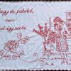 Előnyomott falvédő szegett Ahogy én pakolok 83x54 cm