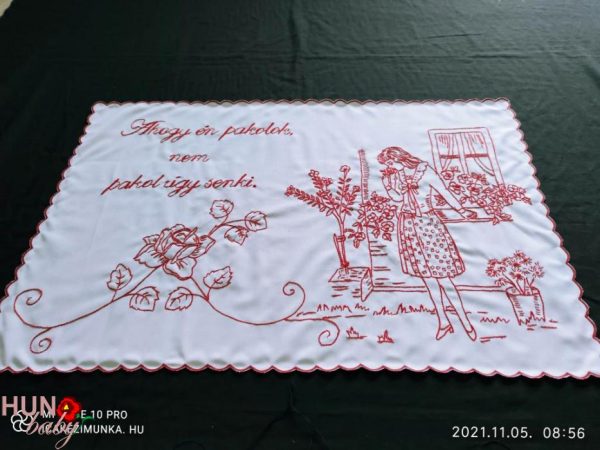 Előnyomott falvédő szegett Ahogy én pakolok 83x54 cm