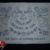 FALVÉDŐ Házi áldás drapp hímzéses 85x58