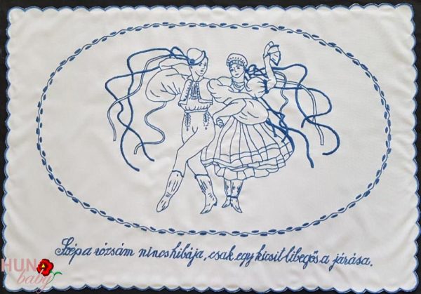 FALVÉDŐ Néptáncos Szép a rózsám 82x55 cm