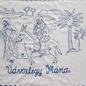 FALVÉDŐ Üdvözlégy Mária 75x55