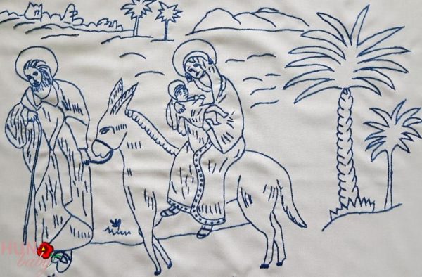 FALVÉDŐ Üdvözlégy Mária 75x55