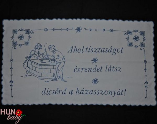 Falvédő Ahol tisztaságot és rendet látsz 85x50 cm