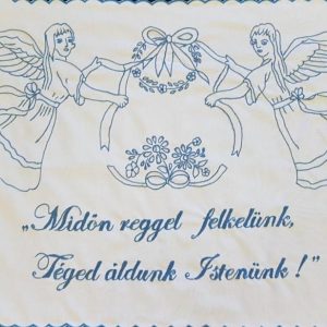 Falvédő Minden reggel felkelünk 83x52 cm