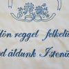 Falvédő Minden reggel felkelünk 83x52 cm
