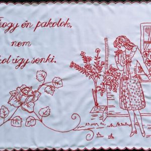 Falvédő a szöveg egyedi kérésre, Ahogy én pakolok 83x54 cm