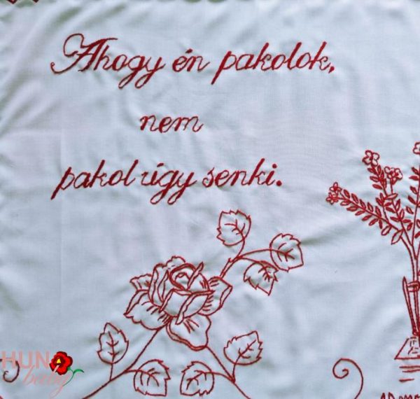 Falvédő a szöveg egyedi kérésre, Ahogy én pakolok 83x54 cm