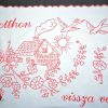 Falvédő hímzett Az édes otthon vissza vár, 82x53 cm