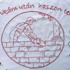 Falvédő hímzett, Munkám után haszon terem 80x55cm