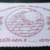 Falvédő hímzett, Munkám után haszon terem 80x55cm