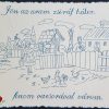 Falvédő hímzett egyedi szöveg módosítással 82x52cm