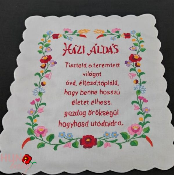 Házi Áldás Tiszteld a teremtett hímzett 43x33 cm