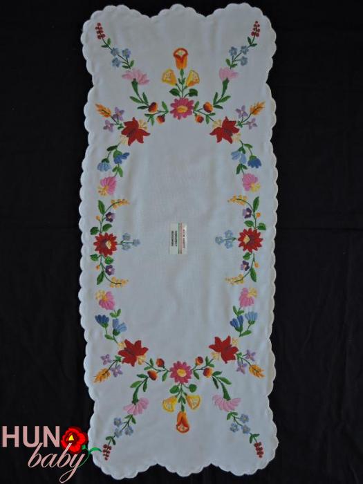 Hímzett terítő futó kalocsai 85x35 cm-01 Himzett Terito Futo Kalocsai 85x35 Cm 01