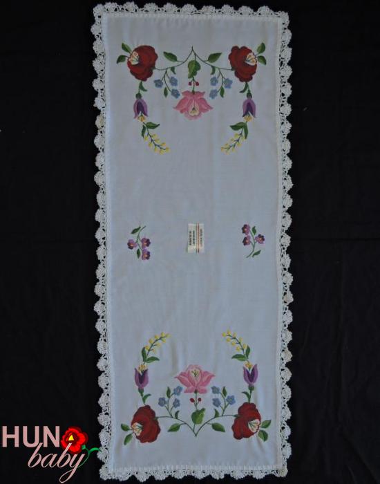 Hímzett terítő futó kalocsai 86x36 cm-01 Himzett Terito Futo Kalocsai 86x36 Cm 01