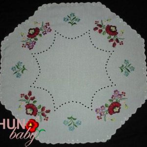 Hímzett terítő kör kalocsai 55 cm
