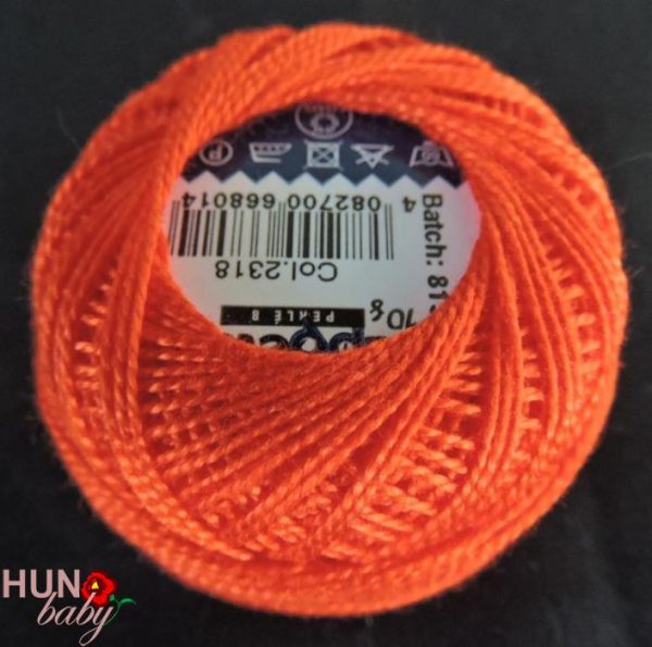 Hímzőfonal paprika 10 gr 2318 Perlé