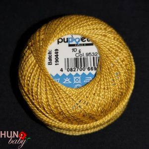 Hímzőfonal perlé 10 gr óarany 9532