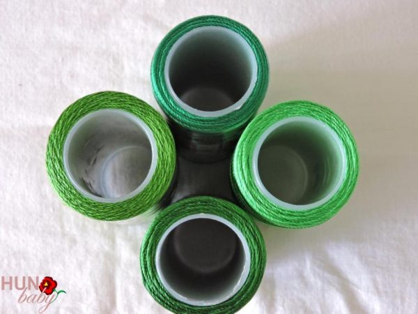 Hímzőfonal selyem sötét zöld 50 gr 7319