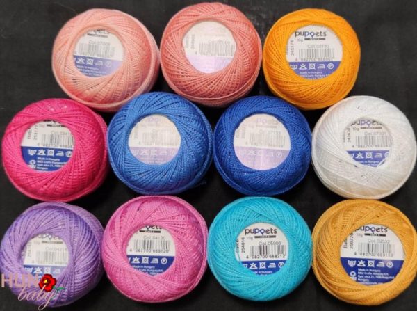 Hímzőfonal – Kalocsai mintához – kiegészítő színek perlé 10 gr