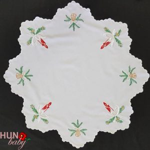 Karácsonyi terítő hímzett kör 55 cm