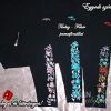 Női Leggings (halásznadrág) 3/4-es - hosszúkás HANNA kalocsai kézzel és selyemmel hímzett mintával - Konstantinus