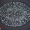 Párna előnyomott fekete matyó 58x45 cm