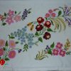 Párna előnyomott kalocsai fehér 58x45 cm