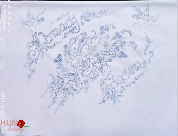 Párnahuzat előnyomott ókalocsai 58x45