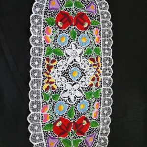 Riselt terítő kalocsai áttört 67x30 cm