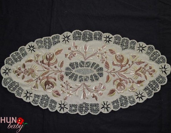 Riselt terítő drapp futó 57x27 cm