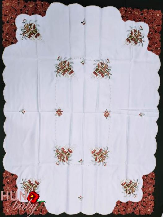 Karácsonyi terítő gépi fehér 170x130 cm-3365-01 Karacsonyi Terito Gepi Feher 170x130 Cm 3365 01