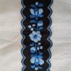 Könyvjelző előnyomott fekete matyó 20x6 cm