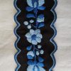 Könyvjelző előnyomott fekete matyó 20x6 cm